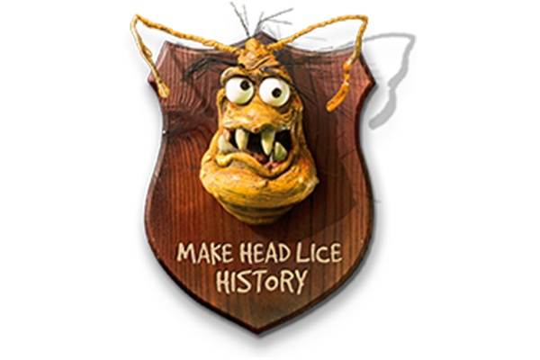 Cartoon of a head lice's head